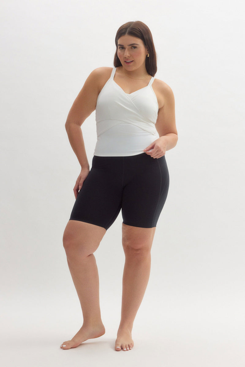White Tabitha Wrap Tank