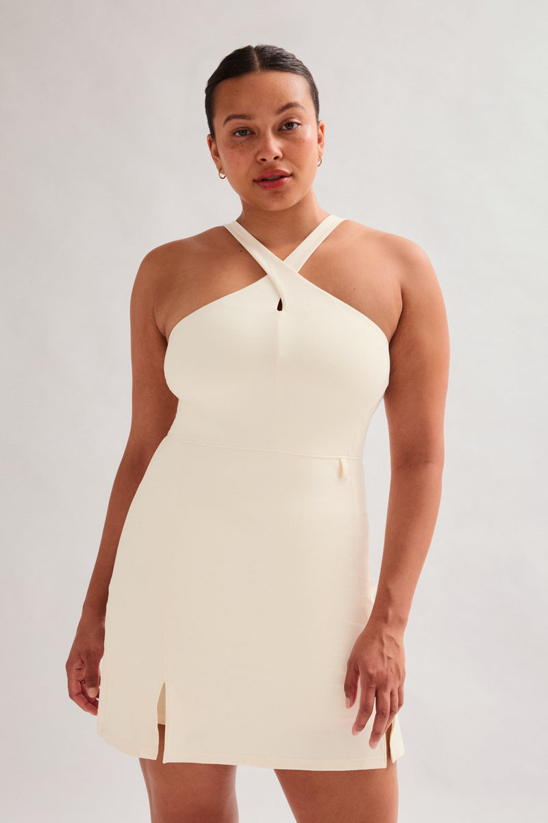 Daisy Becca X Neck Dress