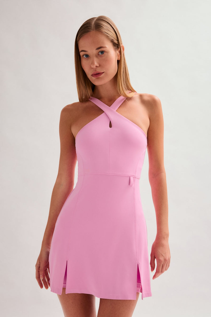 Mariposa Becca X Neck Dress