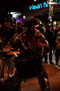 Winter Solstice Parade in Kensington market. Street performers