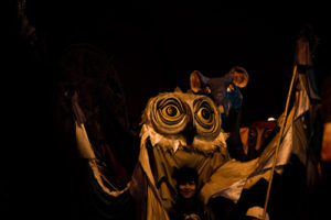 Winter Solstice Parade in Kensington market. Inspired by First Nation's spirits.