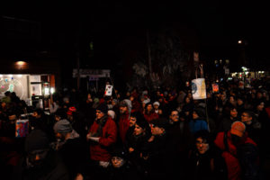 Winter Solstice Parade in Kensington market. Crowds