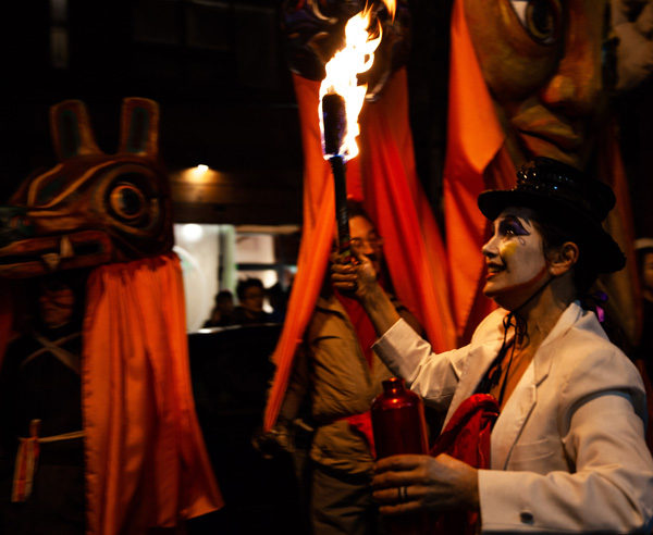 Winter Solstice Parade in Kensington market.