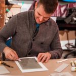 Book Making with Natalie Draz in the artscape building in the Distillery District